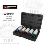 5 Pc. 1/2" Drive Thin Wall Impact Socket Set - W32902